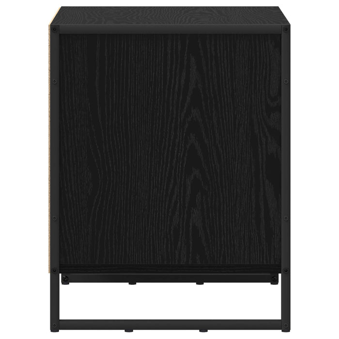 Noptieră 2 pcs Stejar Negru 50 x 39.5 x 50 cm Lemn compozit - WALTI WALTI