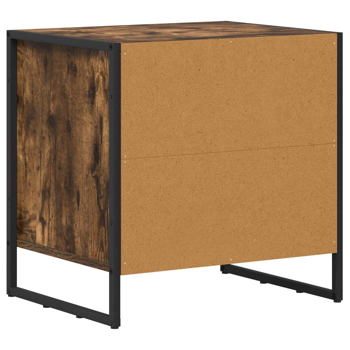 Noptieră Stejar fumuriu 50 x 39.5 x 50 cm Lemn compozit - WALTI WALTI