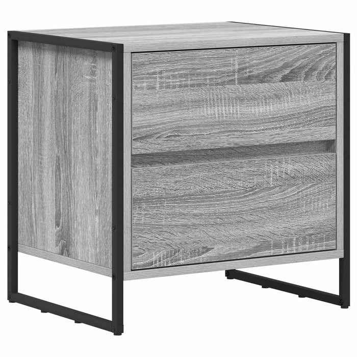 Noptieră cu sertar Gri Sonoma 50 x 39.5 x 50 cm Lemn compozit - WALTI WALTI