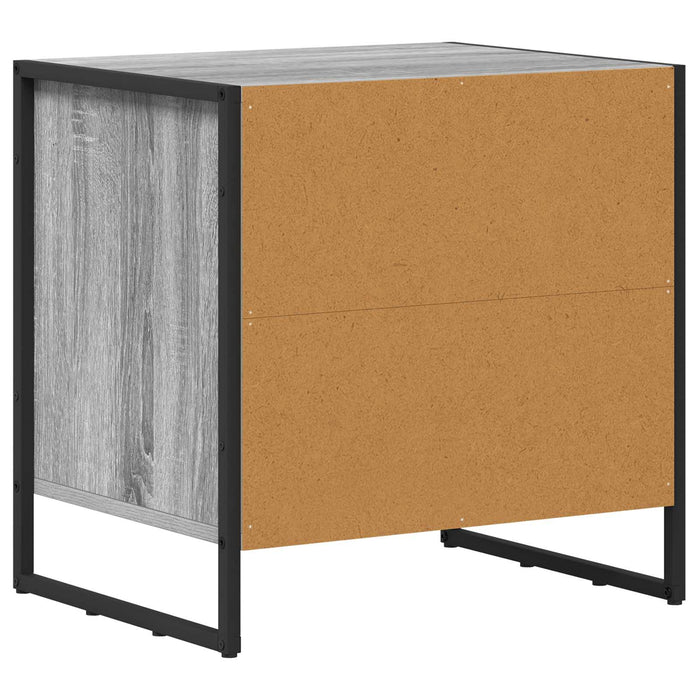 Noptieră cu sertar Gri Sonoma 50 x 39.5 x 50 cm Lemn compozit - WALTI WALTI