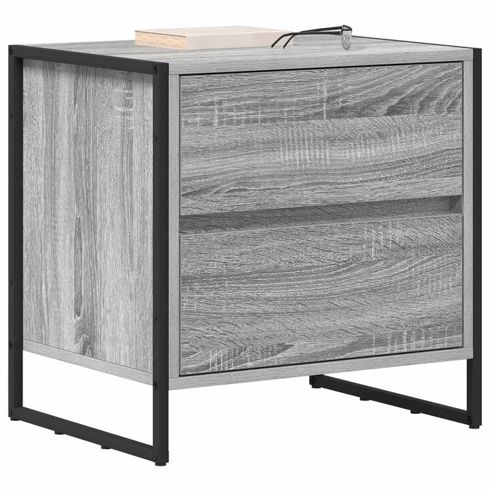 Noptieră cu sertar Gri Sonoma 50 x 39.5 x 50 cm Lemn compozit - WALTI WALTI