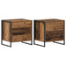 Noptieră 2 pcs Lemn Vechi 50 x 39.5 x 50 cm Lemn compozit - WALTI WALTI