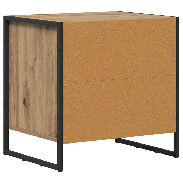 Noptieră Stejar artizanal 50 x 39.5 x 50 cm Lemn compozit - WALTI WALTI