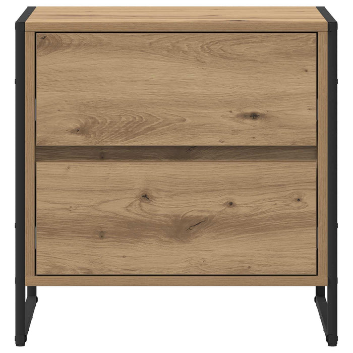 Noptieră Stejar artizanal 50 x 39.5 x 50 cm Lemn compozit - WALTI WALTI