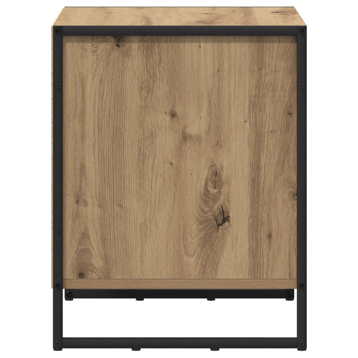 Noptieră Stejar artizanal 50 x 39.5 x 50 cm Lemn compozit - WALTI WALTI