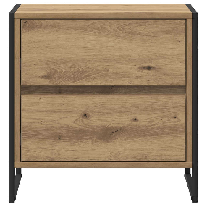 Noptieră 2 pcs Stejar artizanal 50 x 39.5 x 50 cm Lemn compozit - WALTI WALTI