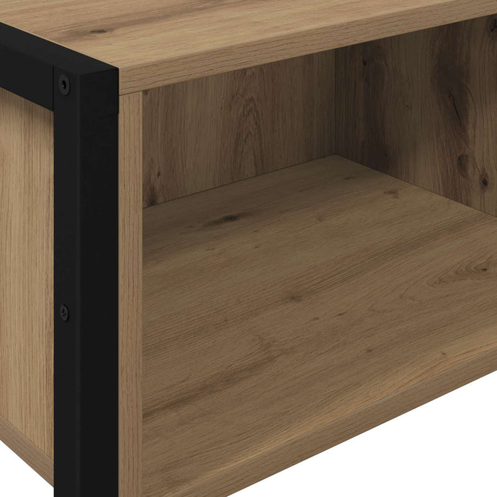 Masă laterală Stejar artizanal 100 x 36 x 75 cm Lemn compozit - WALTI WALTI