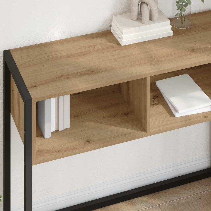 Masă laterală Stejar artizanal 100 x 36 x 75 cm Lemn compozit - WALTI WALTI