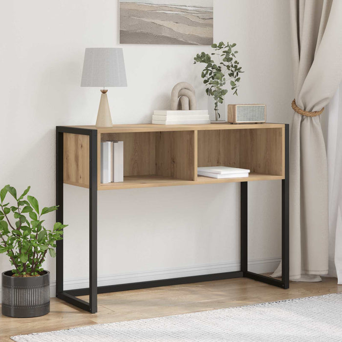 Masă laterală Stejar artizanal 100 x 36 x 75 cm Lemn compozit - WALTI WALTI
