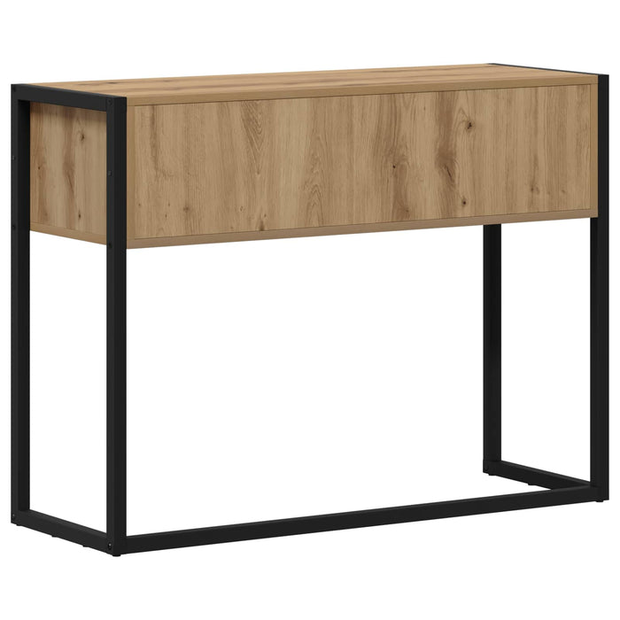 Masă laterală Stejar artizanal 100 x 36 x 75 cm Lemn compozit - WALTI WALTI