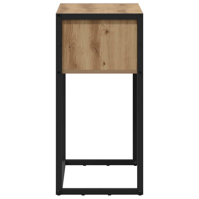 Masă laterală Stejar artizanal 100 x 36 x 75 cm Lemn compozit - WALTI WALTI