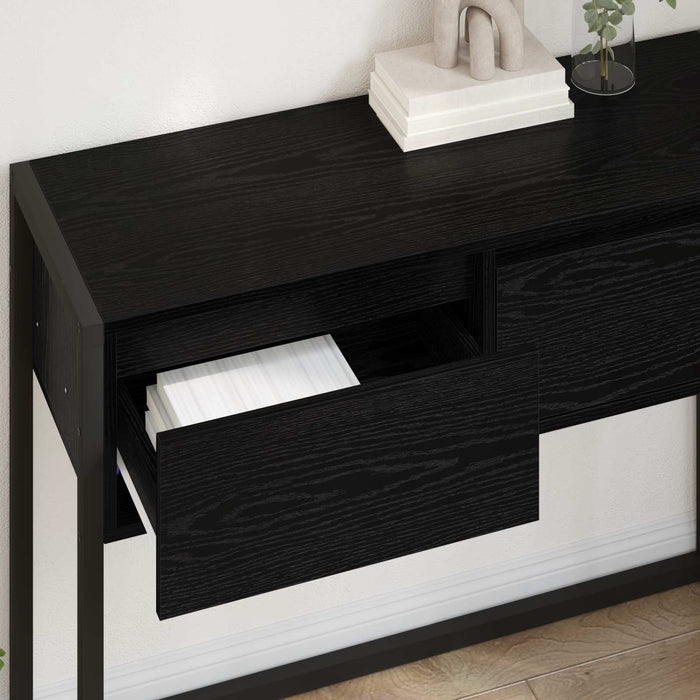 Masă laterală Stejar Negru 100 x 36 x 75 cm Lemn compozit - WALTI WALTI
