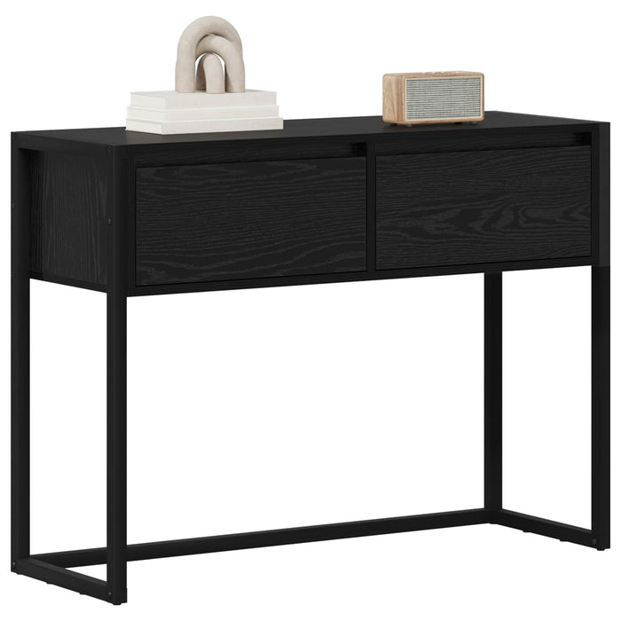 Masă laterală Stejar Negru 100 x 36 x 75 cm Lemn compozit - WALTI WALTI