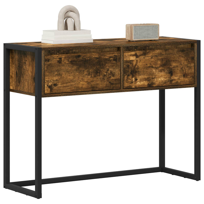 Masă laterală Stejar fumuriu 100 x 36 x 75 cm Lemn compozit - WALTI WALTI