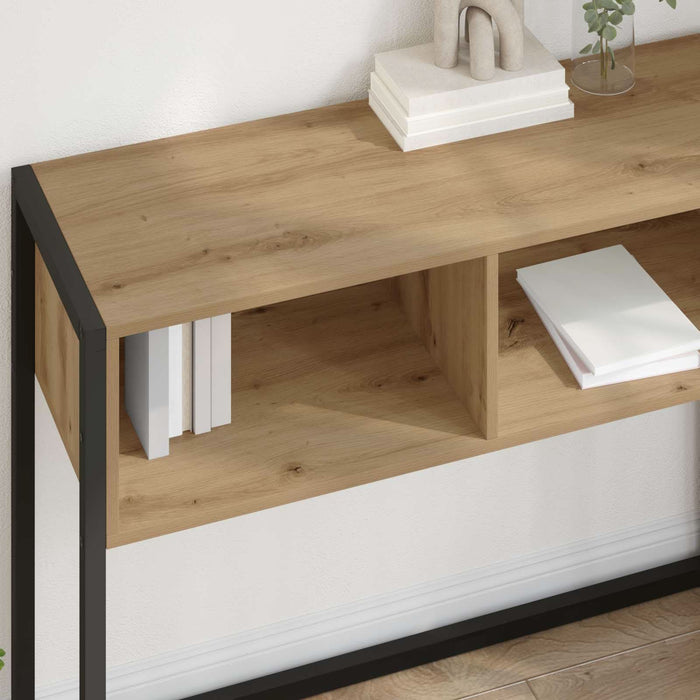 Masă laterală Stejar artizanal 100 x 36 x 75 cm Lemn compozit - WALTI WALTI