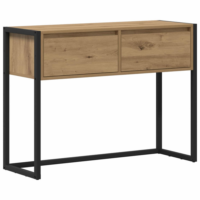 Masă laterală Stejar artizanal 100 x 36 x 75 cm Lemn compozit - WALTI WALTI
