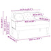 Bancă Chesterfield Crem 120.5 x 65 x 75 cm Piele artificială - WALTI WALTI