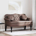 Bancă Chesterfield Maro 120.5 x 65 x 75 cm Piele artificială - WALTI WALTI