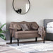 Bancă Chesterfield Maro 120.5 x 65 x 75 cm Piele artificială - WALTI WALTI