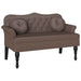 Bancă Chesterfield Maro 120.5 x 65 x 75 cm Piele artificială - WALTI WALTI