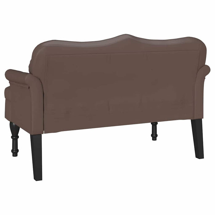 Bancă Chesterfield Maro 120.5 x 65 x 75 cm Piele artificială - WALTI WALTI