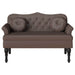 Bancă Chesterfield Maro 120.5 x 65 x 75 cm Piele artificială - WALTI WALTI