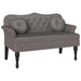 Bancă Chesterfield Gri 120.5 x 65 x 75 cm Piele artificială - WALTI WALTI