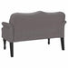 Bancă Chesterfield Gri 120.5 x 65 x 75 cm Piele artificială - WALTI WALTI