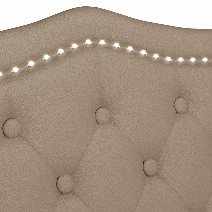 Bancă Chesterfield cu pernă Cappuccino 120.5 x 65 x 75 cm - WALTI WALTI