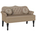 Bancă Chesterfield cu pernă Cappuccino 120.5 x 65 x 75 cm - WALTI WALTI