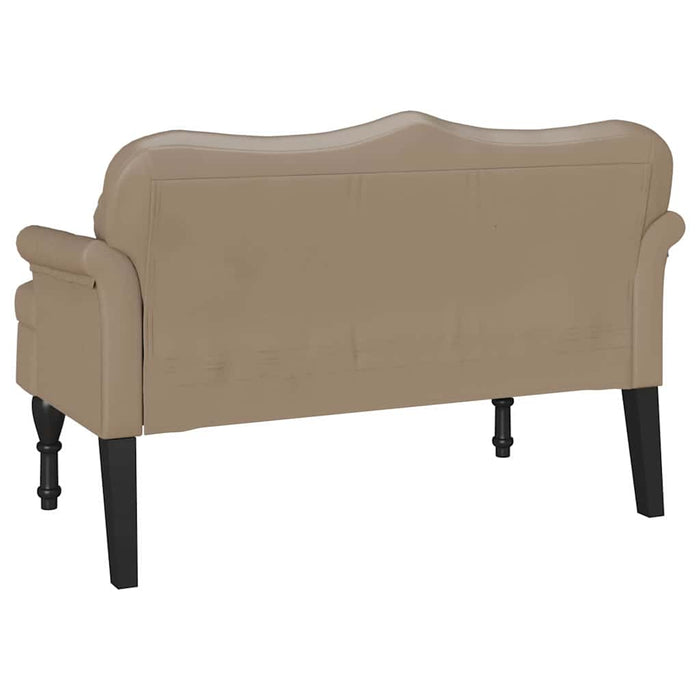 Bancă Chesterfield cu pernă Cappuccino 120.5 x 65 x 75 cm - WALTI WALTI