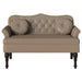 Bancă Chesterfield cu pernă Cappuccino 120.5 x 65 x 75 cm - WALTI WALTI