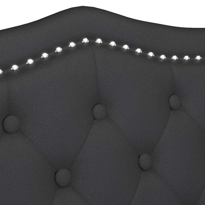 Bancă Chesterfield Negru 120.5 x 65 x 75 cm Piele artificială - WALTI WALTI
