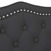 Bancă Chesterfield Negru 120.5 x 65 x 75 cm Piele artificială - WALTI WALTI