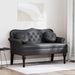 Bancă Chesterfield Negru 120.5 x 65 x 75 cm Piele artificială - WALTI WALTI