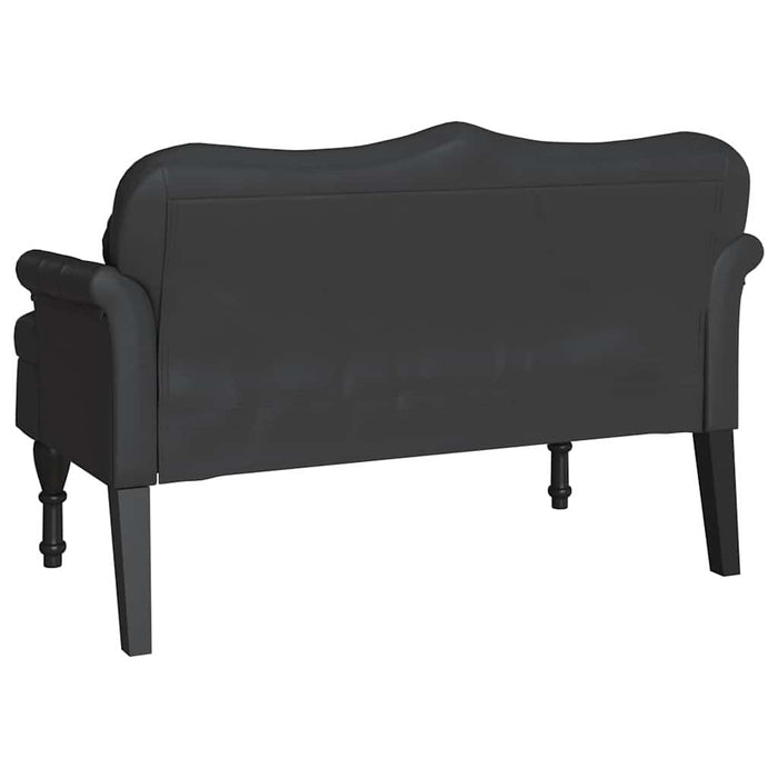 Bancă Chesterfield Negru 120.5 x 65 x 75 cm Piele artificială - WALTI WALTI