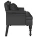 Bancă Chesterfield Negru 120.5 x 65 x 75 cm Piele artificială - WALTI WALTI