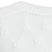 Bancă Chesterfield Alb 120.5 x 65 x 75 cm Piele artificială - WALTI WALTI