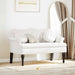 Bancă Chesterfield Alb 120.5 x 65 x 75 cm Piele artificială - WALTI WALTI