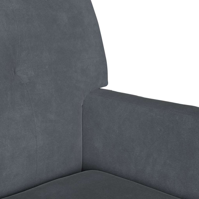 Bancă Chesterfield Gri închis 112 x 65,5 x 75 cm Catifea - WALTI WALTI