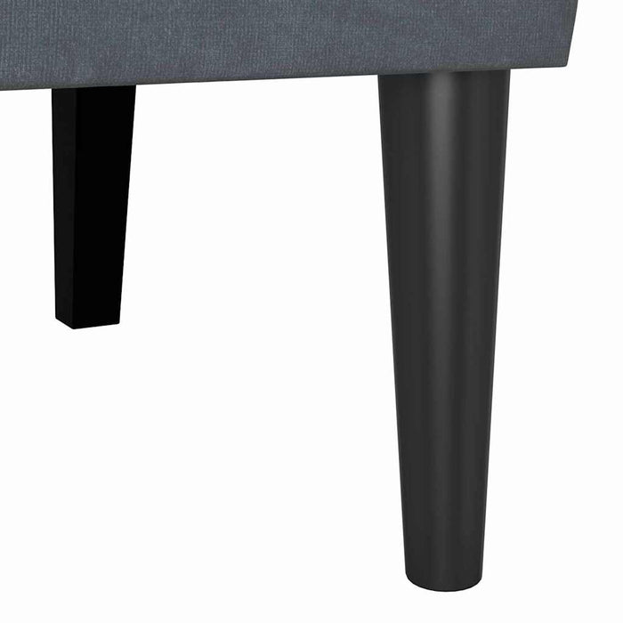 Bancă Chesterfield Gri închis 112 x 65,5 x 75 cm Catifea - WALTI WALTI