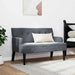Bancă Chesterfield Gri închis 112 x 65,5 x 75 cm Catifea - WALTI WALTI