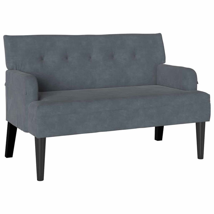 Bancă Chesterfield Gri închis 112 x 65,5 x 75 cm Catifea - WALTI WALTI