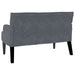 Bancă Chesterfield Gri închis 112 x 65,5 x 75 cm Catifea - WALTI WALTI