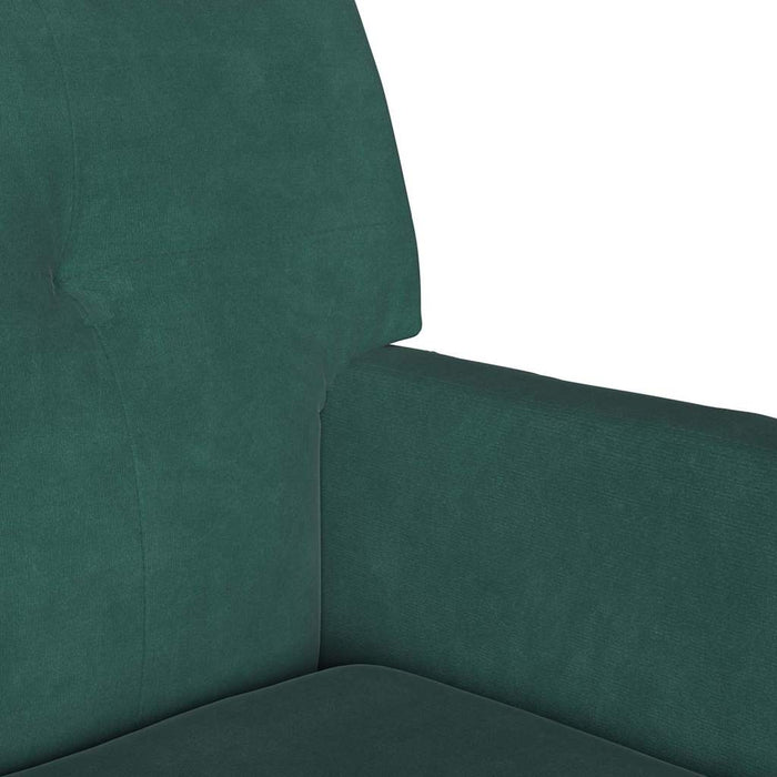 Bancă Chesterfield Verde închis 112 x 65,5 x 75 cm Catifea - WALTI WALTI