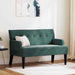 Bancă Chesterfield Verde închis 112 x 65,5 x 75 cm Catifea - WALTI WALTI