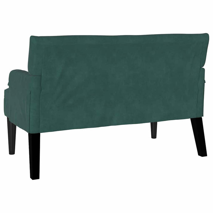 Bancă Chesterfield Verde închis 112 x 65,5 x 75 cm Catifea - WALTI WALTI