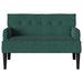 Bancă Chesterfield Verde închis 112 x 65,5 x 75 cm Catifea - WALTI WALTI