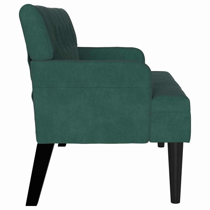 Bancă Chesterfield Verde închis 112 x 65,5 x 75 cm Catifea - WALTI WALTI