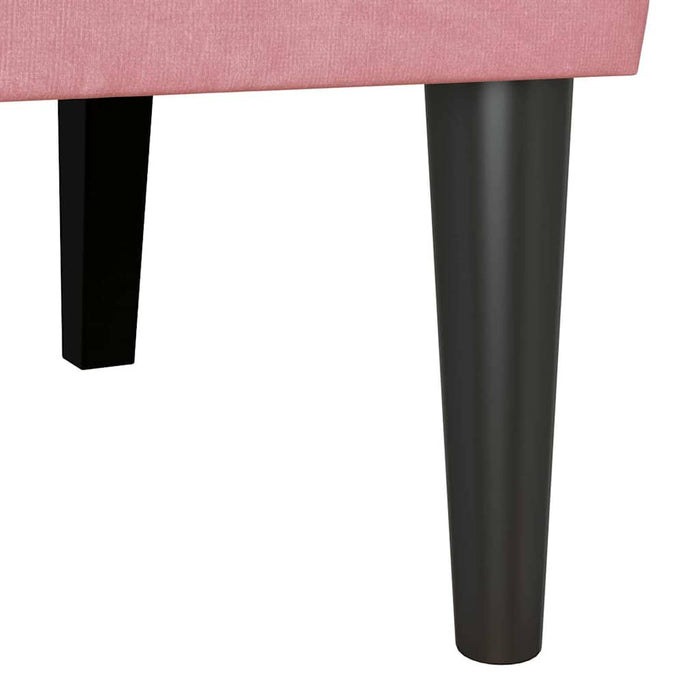 Bancă Chesterfield Roz 112 x 65,5 x 75 cm Catifea - WALTI WALTI